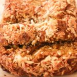 sliced coconut pumpkin bread