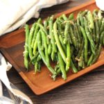 Green Beans Cooked with garlic and parmesan