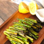 Lemon with asparagus