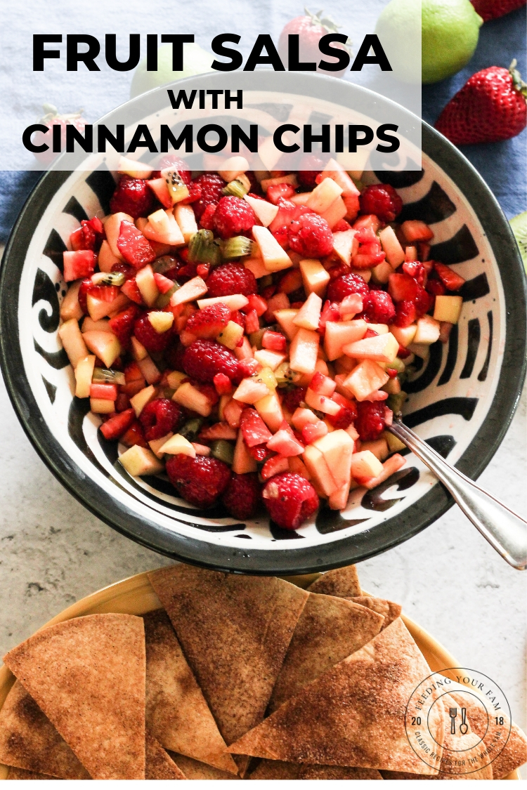 FRUIT SALSA WITH CINNAMON CHIPS