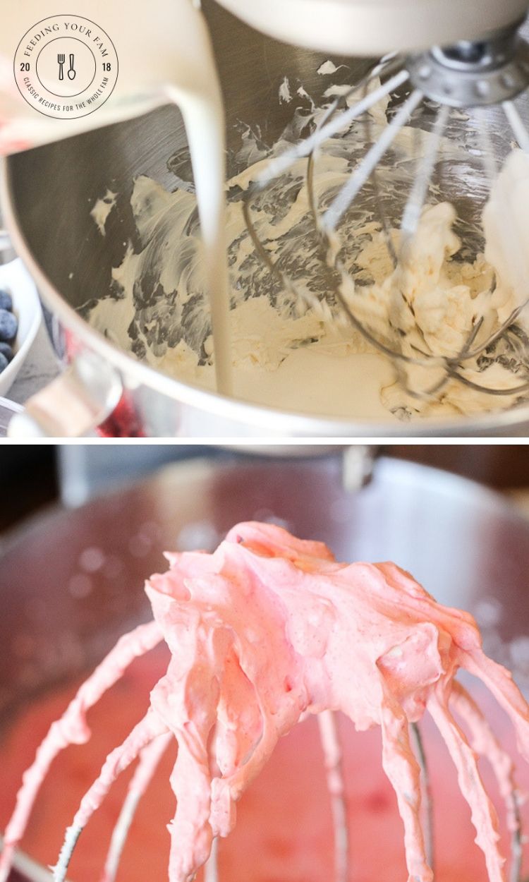 berry fluff mixture
