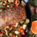pork loin roast in cast iron pan
