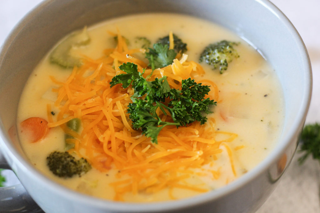 broccoli potato cheesy soup