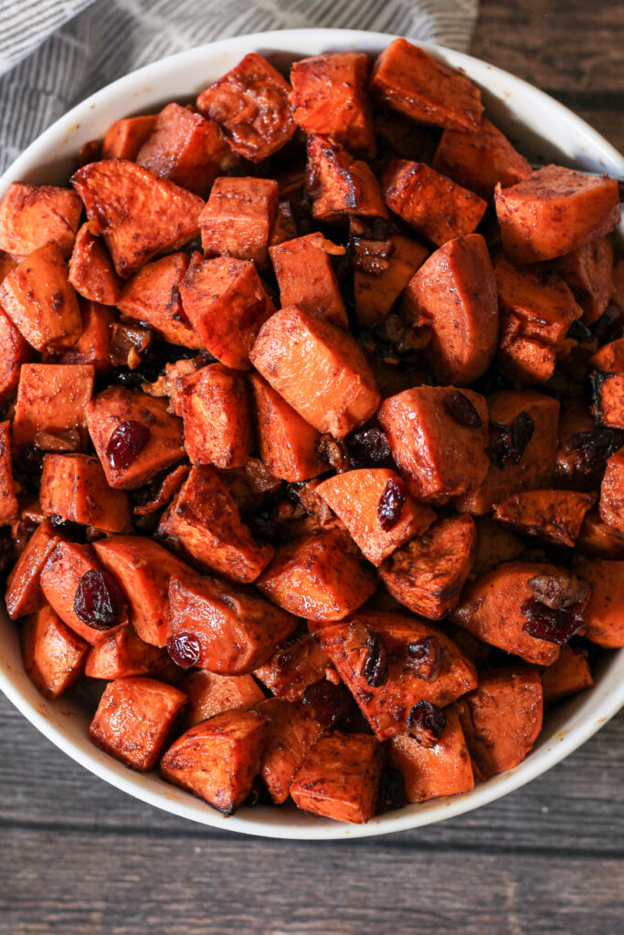 oven roasted sweet potatoes slices