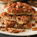stacked pecan pie squares