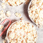white chocolate peppermint popcorn