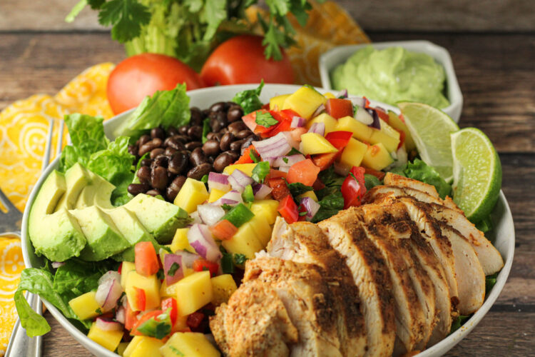 mango salsa chicken salad