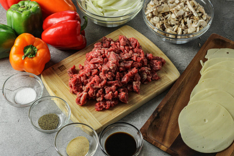 ingredients for philly stuffed peppers