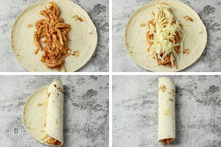 steps to roll an enchilada