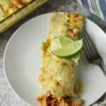 enchilada on a plate