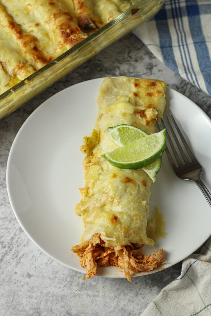 enchilada on a plate