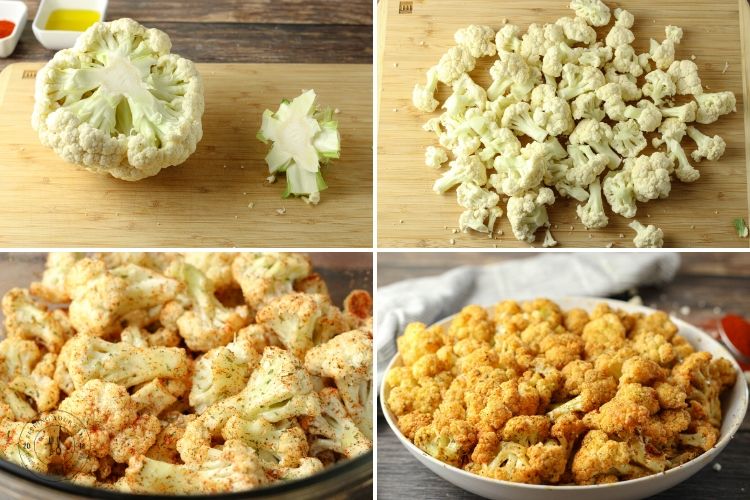 steps to make seasoned cauliflower