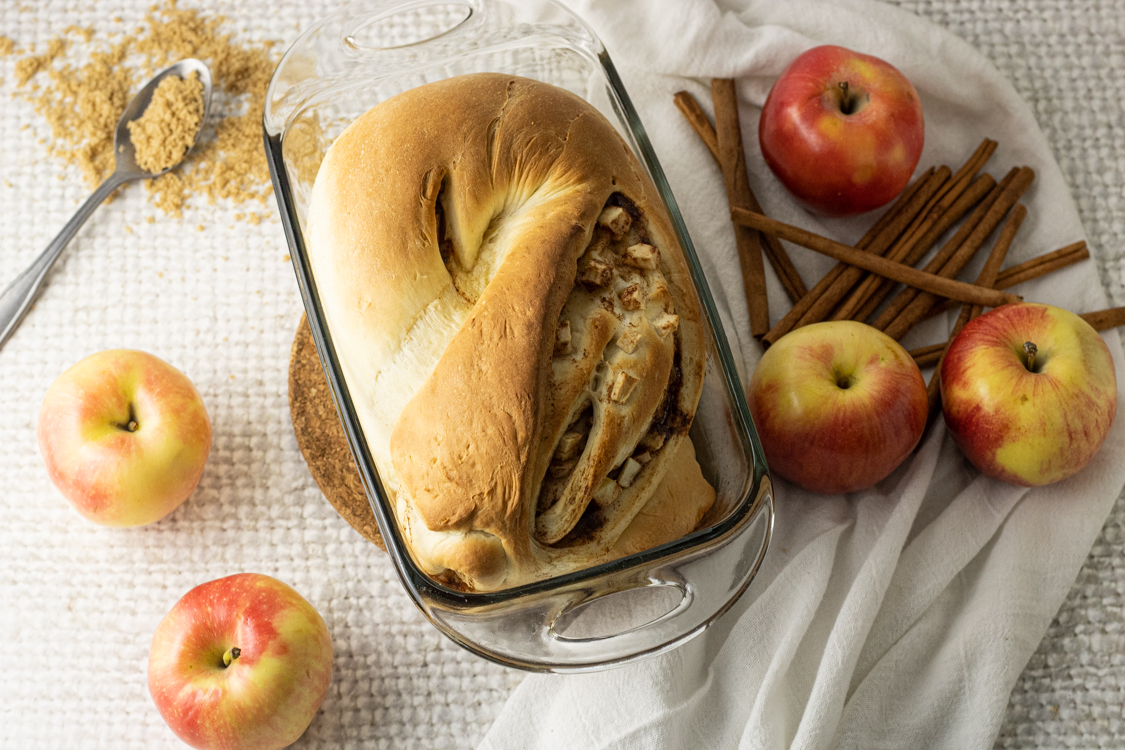 loaf of apple chunk bread