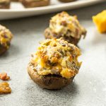 cream cheese, bacon, stuffed mushroom