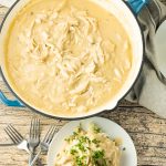 pan of chicken gravy