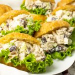 turkey salad sandwiches on croissants