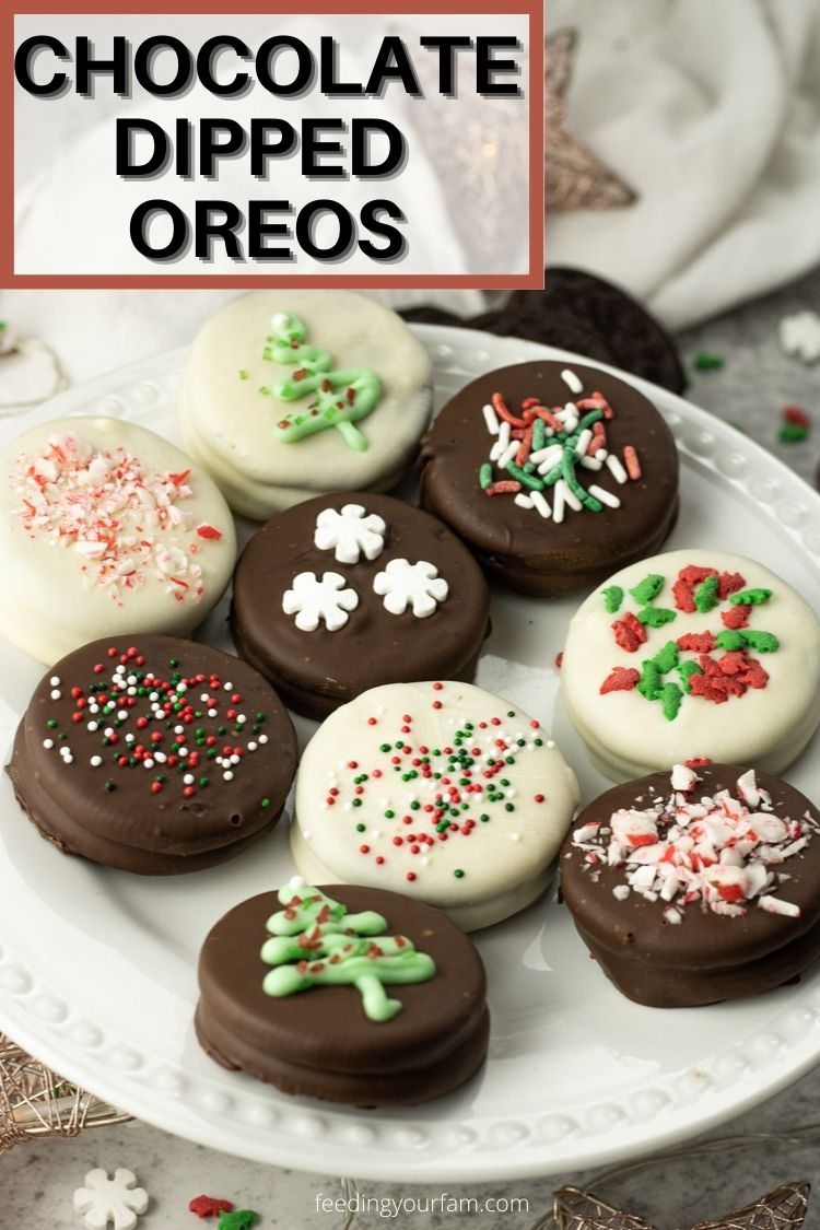 Chocolate Dipped Oreos are everyone's favorite cookie dipped in white or dark chocolate. Such an easy treat to make for any occasion. 