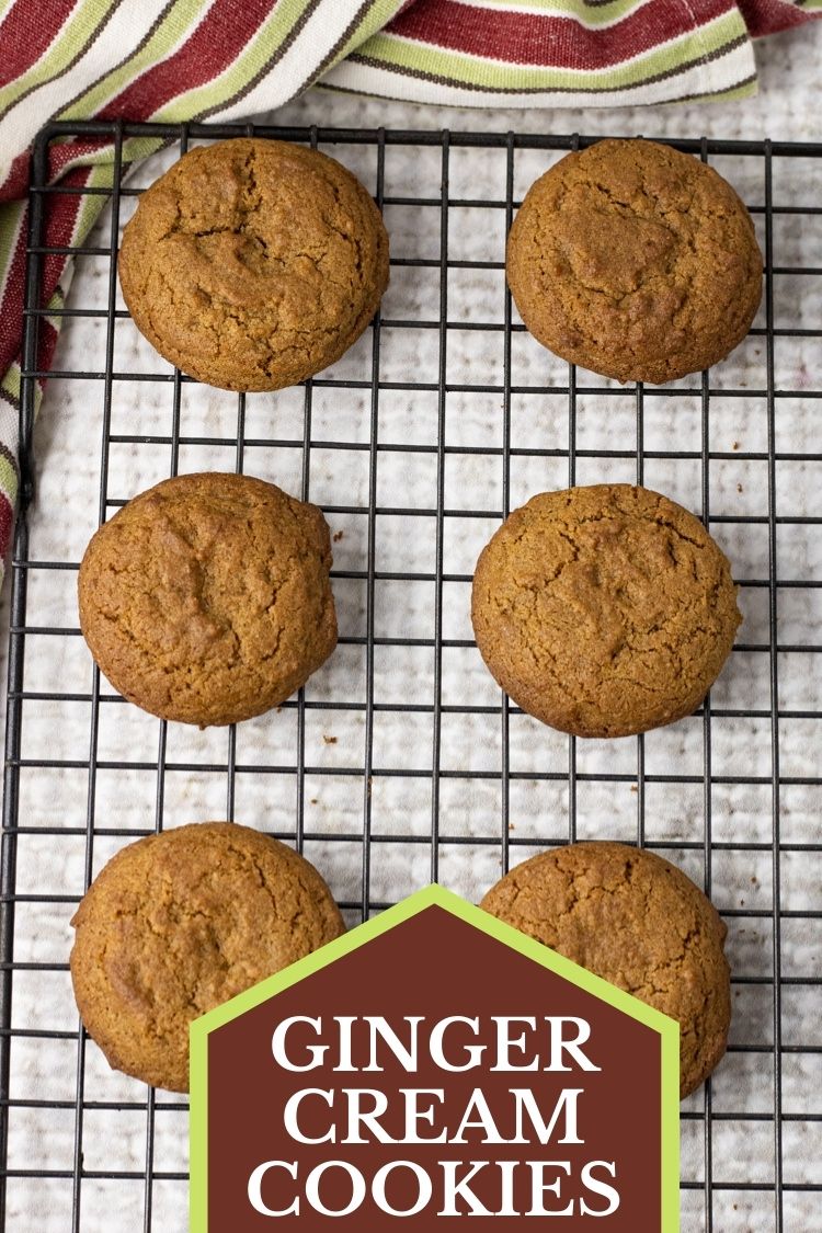 Ginger Cream Cookies are soft, tender ginger cookies. 