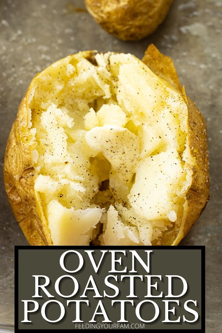 Oven Baked Potatoes have a perfectly crisp outer skin with a soft, fluffy flesh on the inside. They come out perfect every time!!