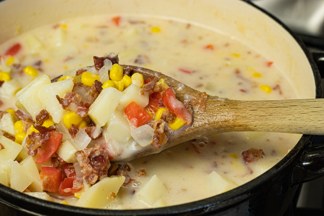 spoonful of potato soup
