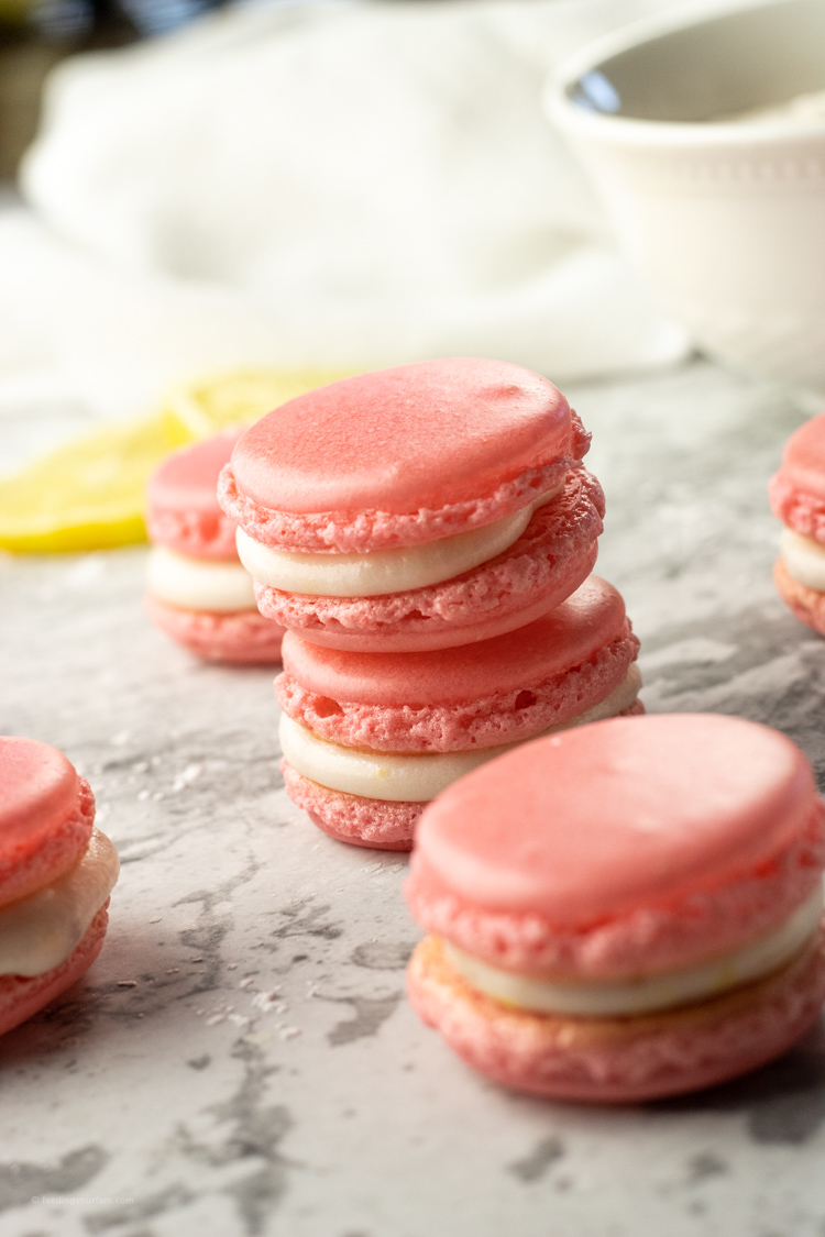 pink macarons