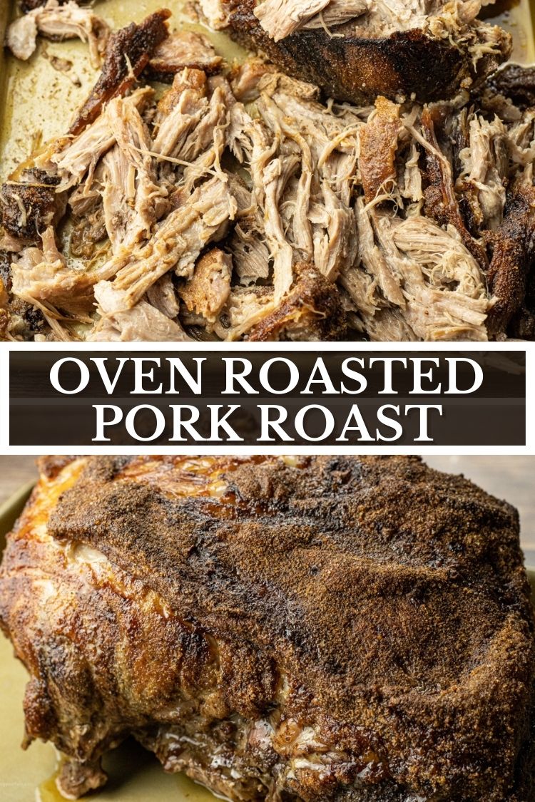 Simple Oven Roasted Pulled Pork is perfectly seasoned with simple spices and roasted until it falls apart. Make delicious pulled pork sandwiches, tacos and so much more. 