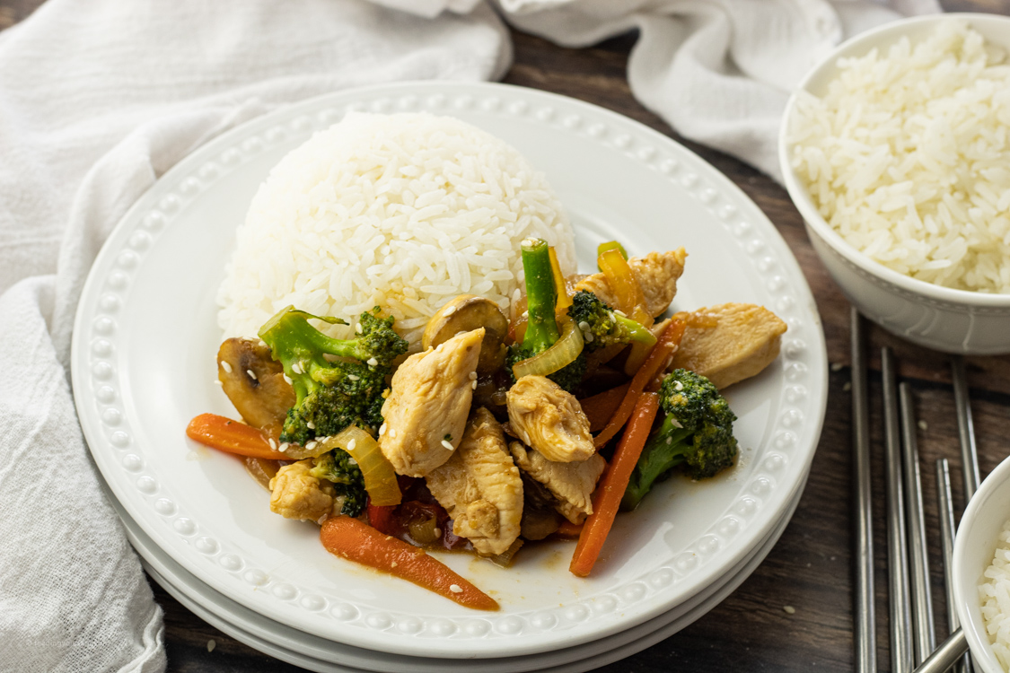 vegetable stir fry with chicken