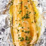 salmon cooked in butter and brown sugar