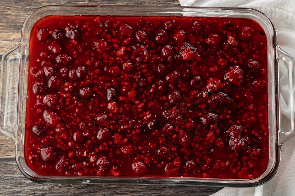 raspberries and jello