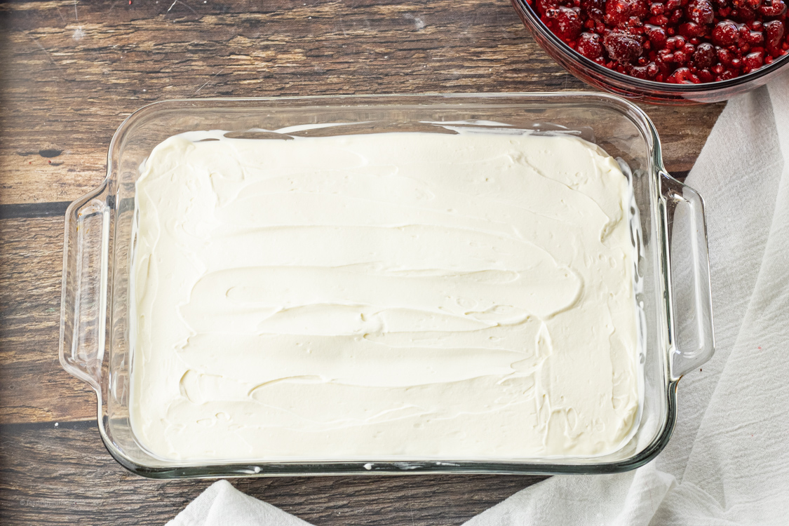 cream layer on jello salad