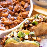 tacos made from wontons and chicken