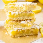 stack of lemon bars