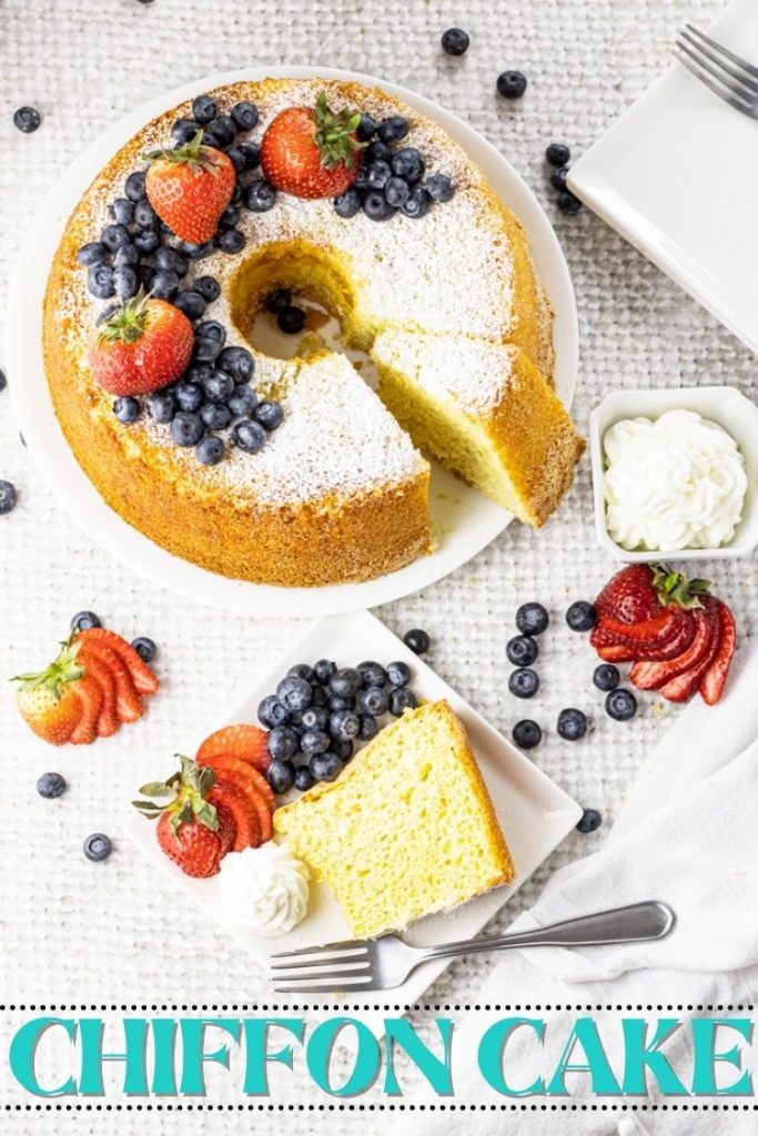 round cake with a slice taken out