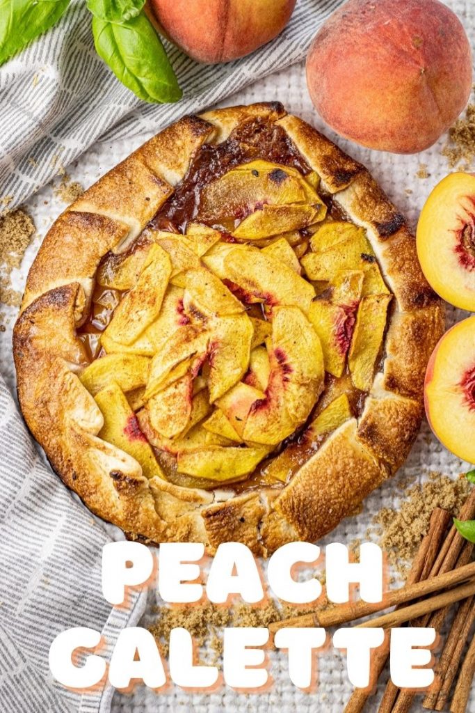 fresh peach galette 