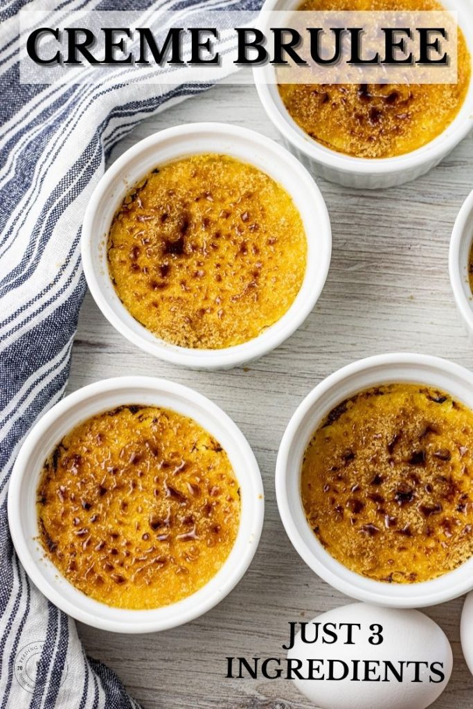 ramekins of creme brulee