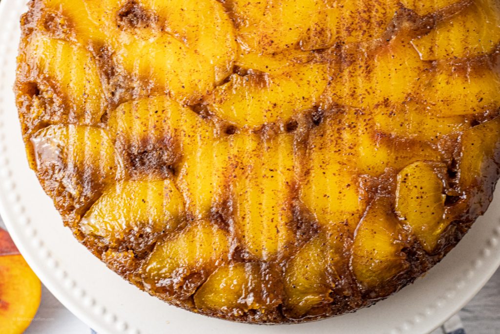 peach upside down cake with cake mix and fresh peaches