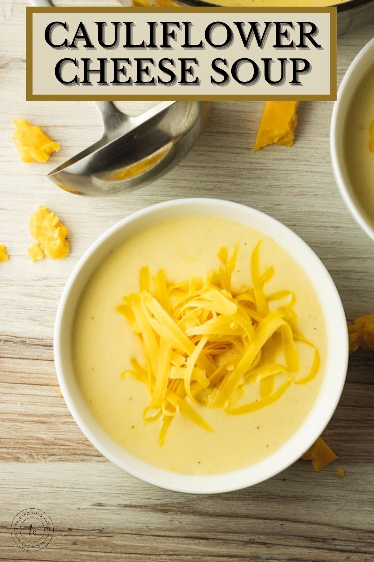 Cauliflower Soup is a thick and creamy soup that is perfect for a quick weeknight meal. This Cauliflower Soup Recipe takes just a few ingredients and comes together in under 30 minutes. Cheesy Cauliflower Soup is a fam favorite and one that we come back to over and over again.