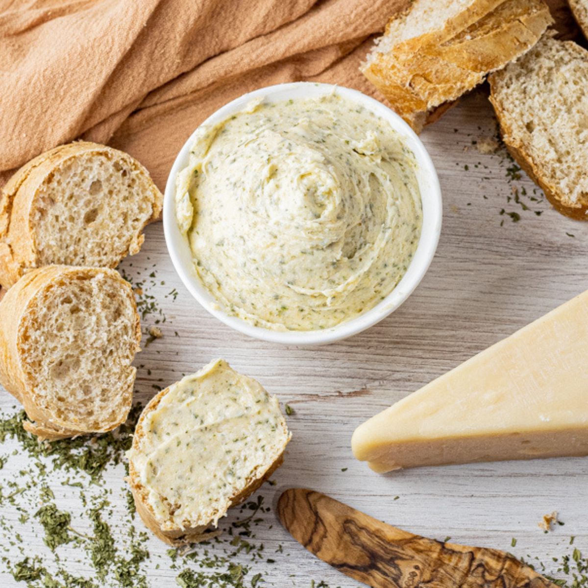 bowl of garlic butter