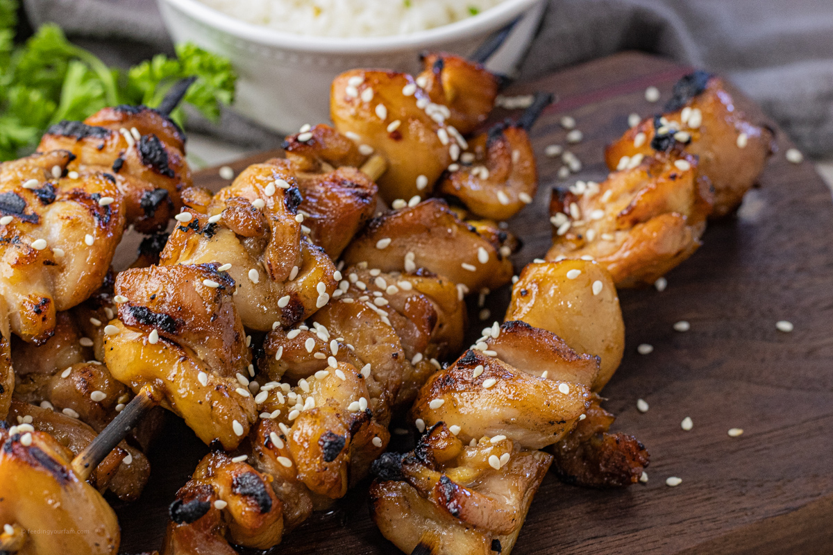 teriyaki chicken skewers