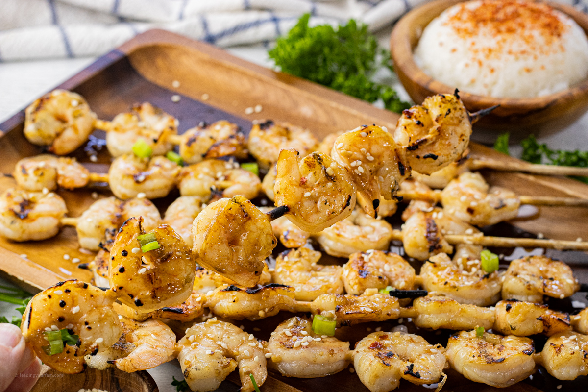 grilled shrimp skewers