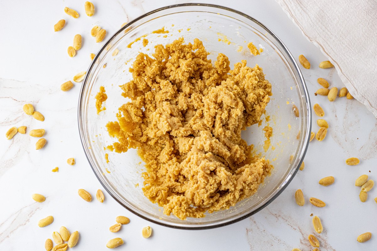 cookie dough for peanut butter cookies