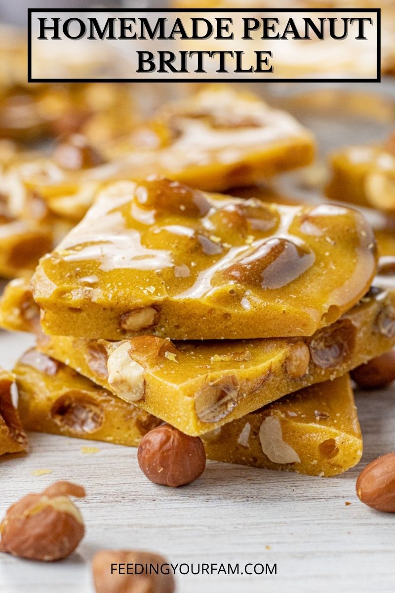 Peanut Brittle is a simple, buttery, homemade candy recipe that is always a family favorite. There is no perfect time of year to make peanut brittle because it is good year round, and especially during the holiday season. It is hard to resist this sweet, crunchy candy.