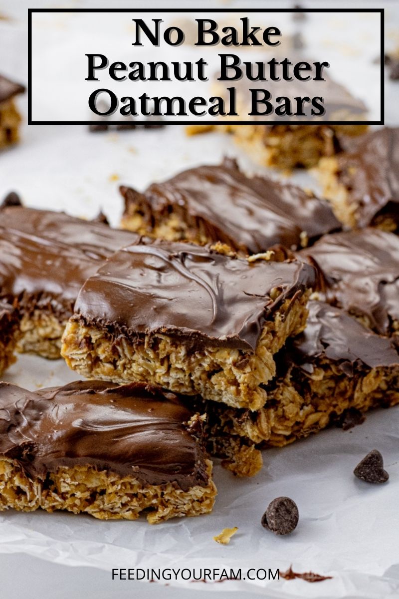 chocolate topped oatmeal peanut butter bars