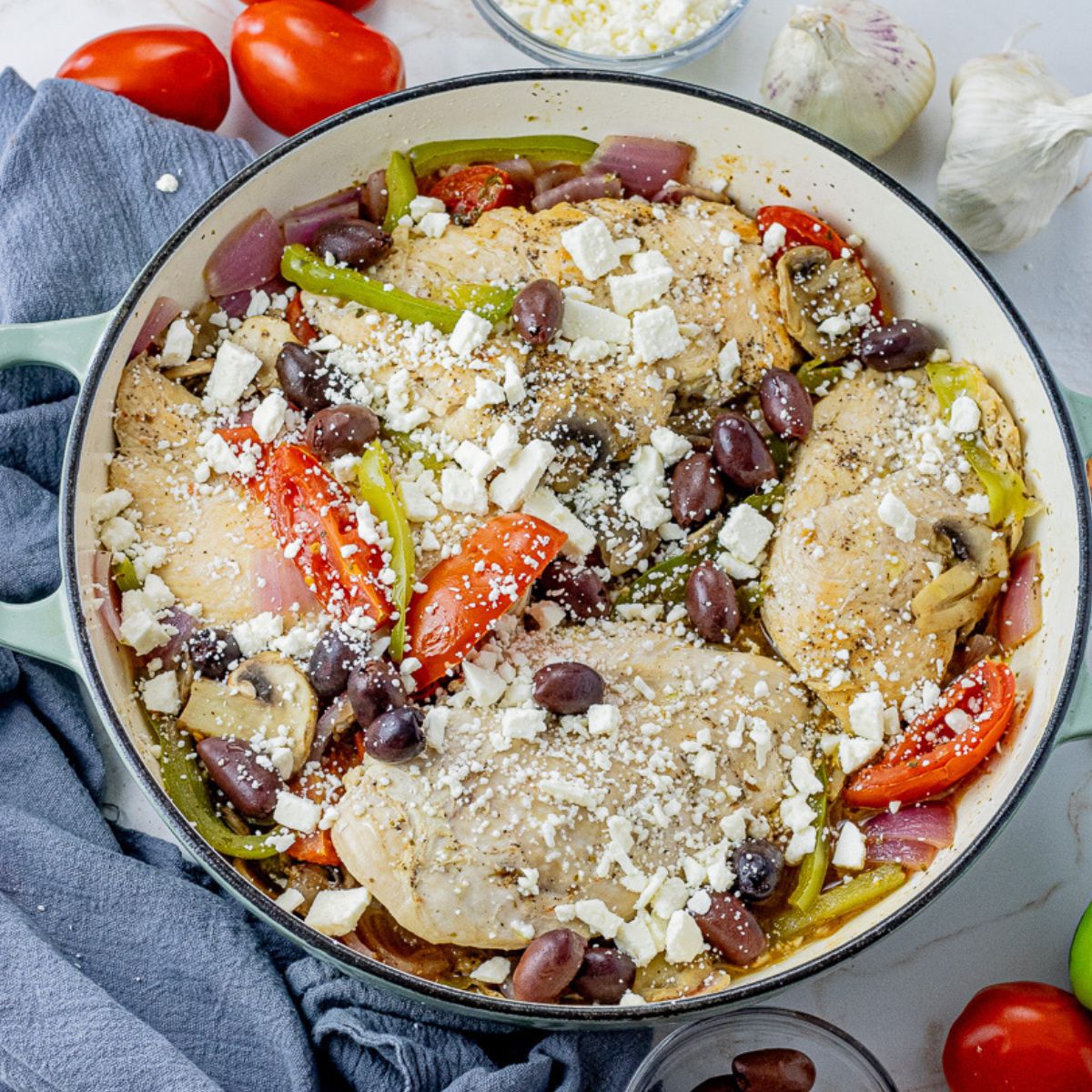 One Pan Greek Chicken