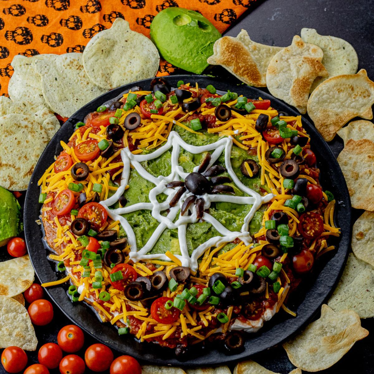 Halloween 7 Layer Dip