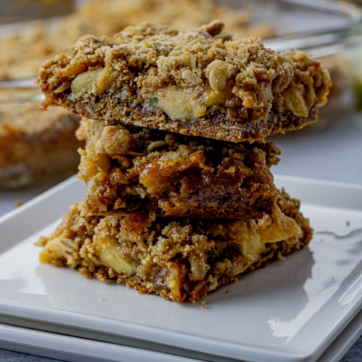 caramel apple bars
