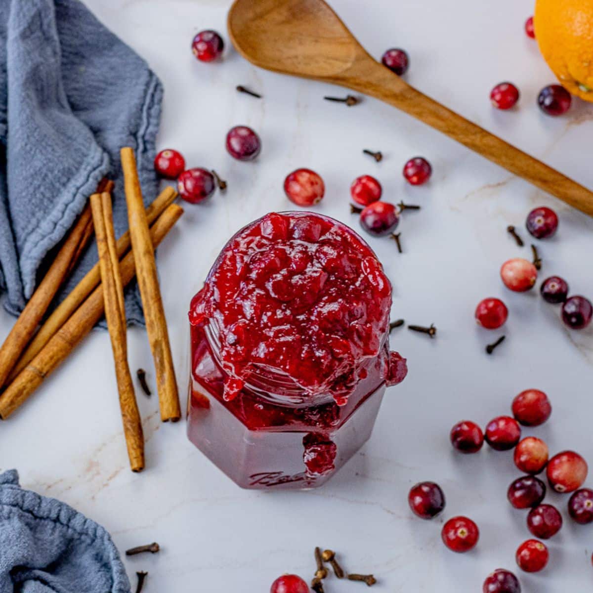 jar of cranberry sauce