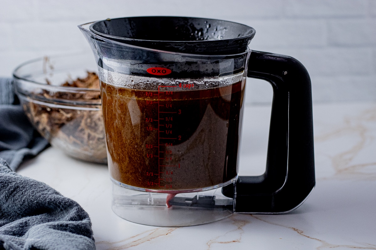 au jus in a gravy separator