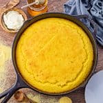 homemade cornbread in cast iron