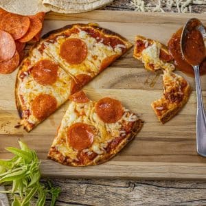 tortilla pizza recipe with pepperoni